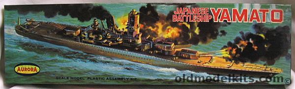 Aurora 1/600 Japanese Battleship Yamato, 713-198 plastic model kit